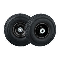 2XSACKKARRENRAD - Anthrazit, Kunststoff/Metall (26/26/8.5cm) - Relaxdays