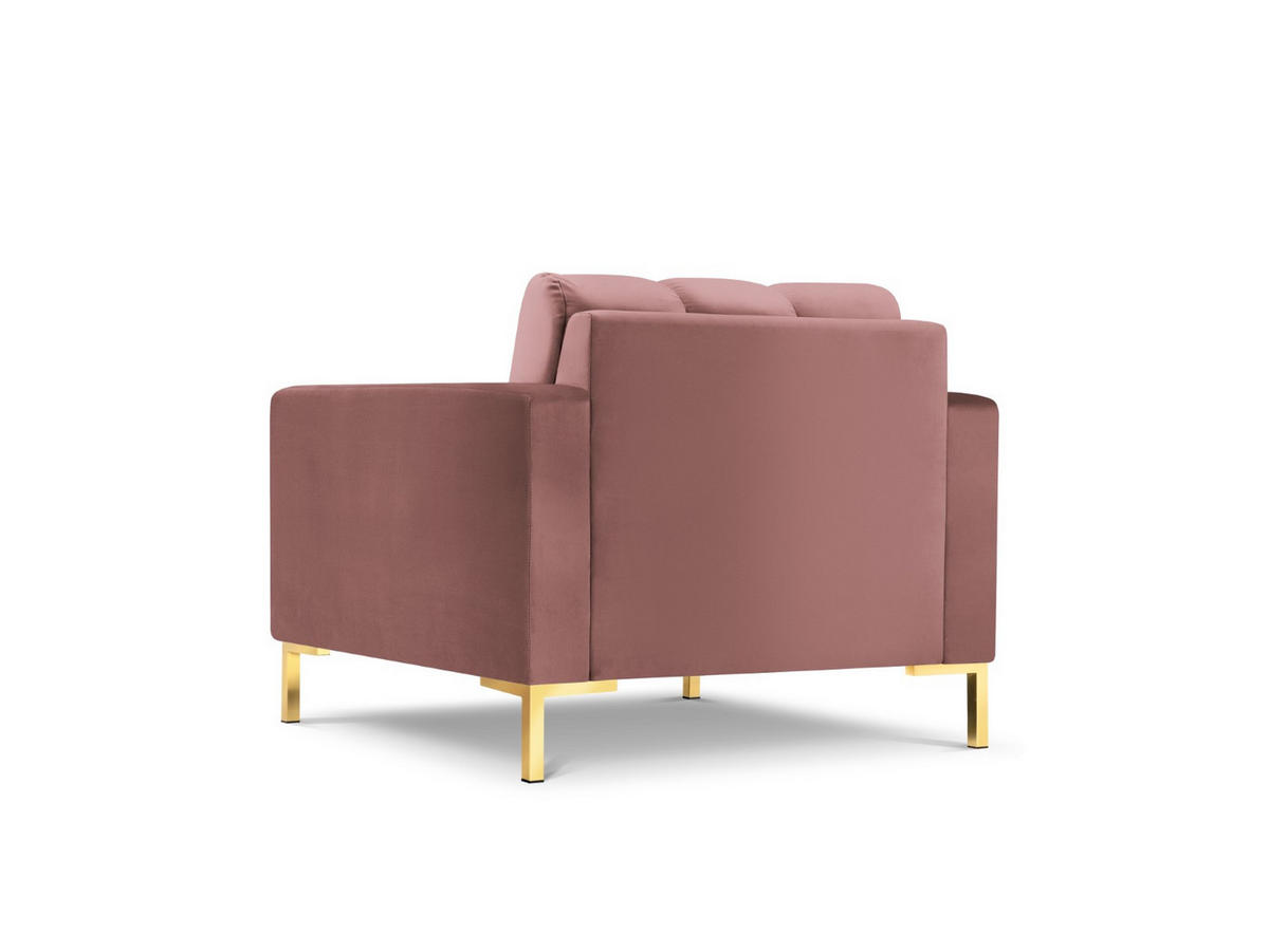 SESSEL Mamaia aus Samt rosa - Pink, Textil (92/75/87cm) - Micadoni