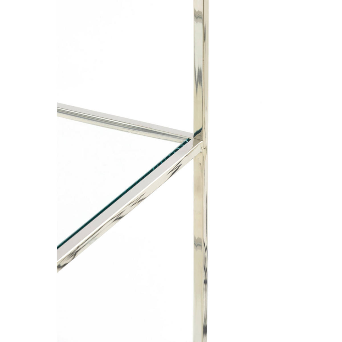 STANDREGAL MARIKI 55x40x180 cm, Glas-Metall, Silber - Silberfarben, Glas (40/180/55cm) - Light & Living