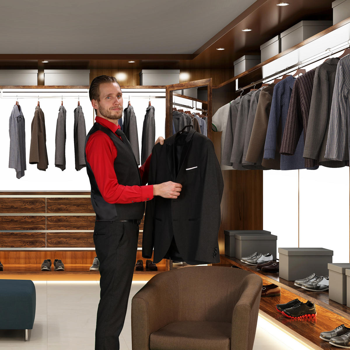 VEŠIAK na saka - čierna, kov/plast (41.5/22/3cm) - Relaxdays