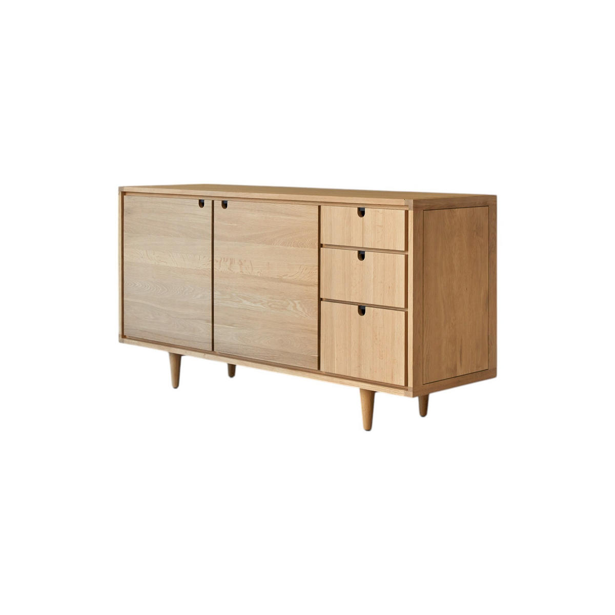 SIDEBOARD Jonàk Natur aus Eiche - Naturfarben, Holz (145/76/45cm) - Tikamoon