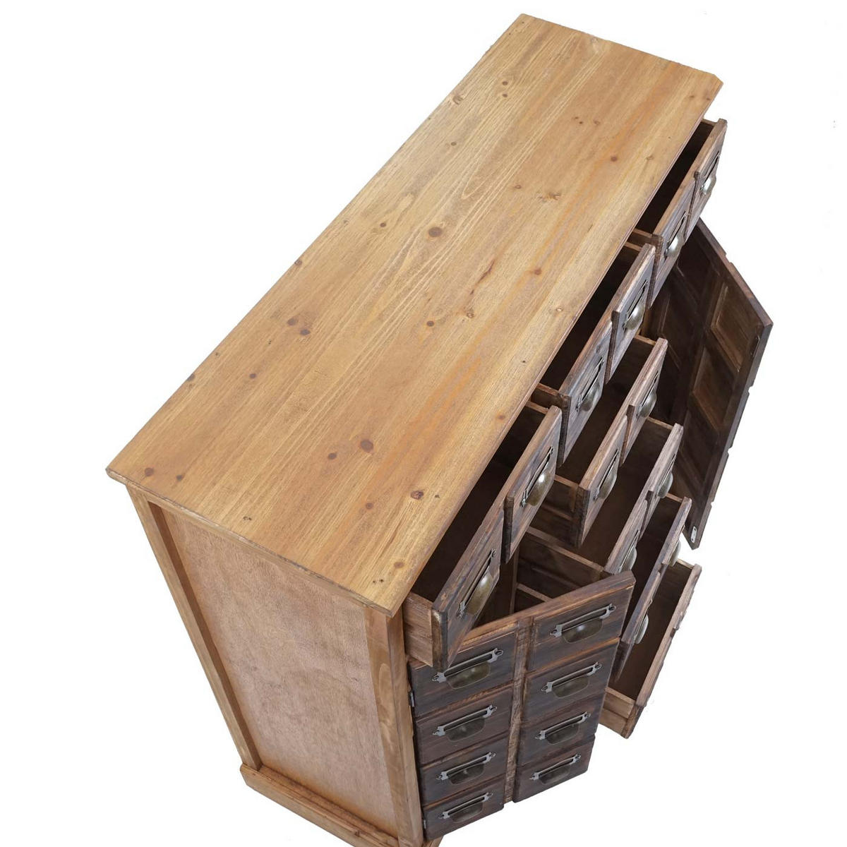 APOTHEKERKOMMODE Braun - Braun, Holz (100/90/35cm) - MCW