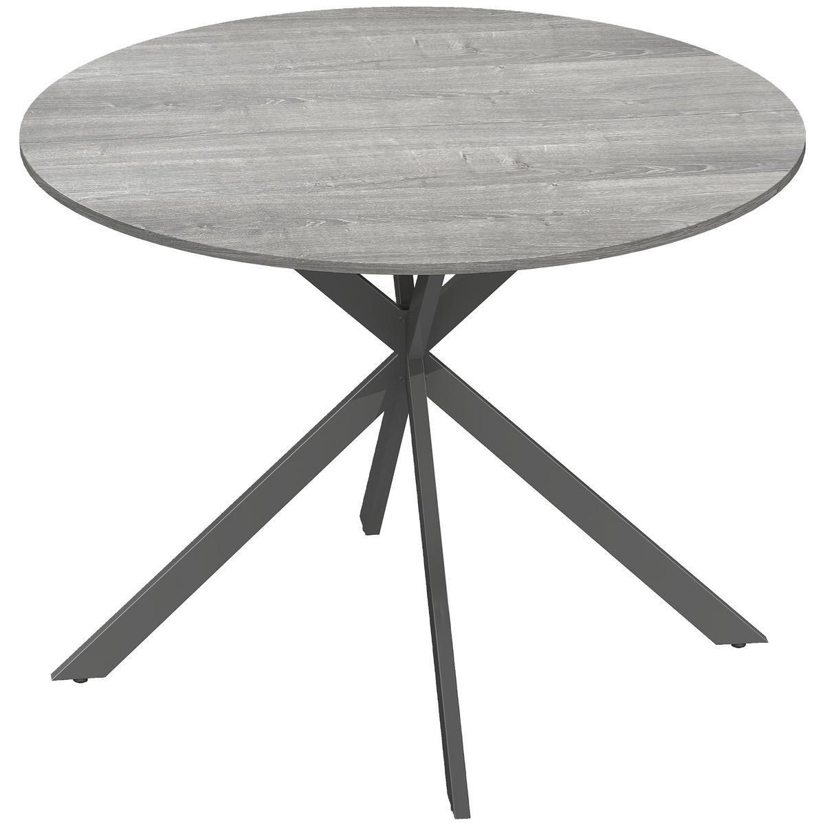 ESSTISCH Grau 100.0/100.0/75.0 - Grau, Holzwerkstoff (100/100/75cm)