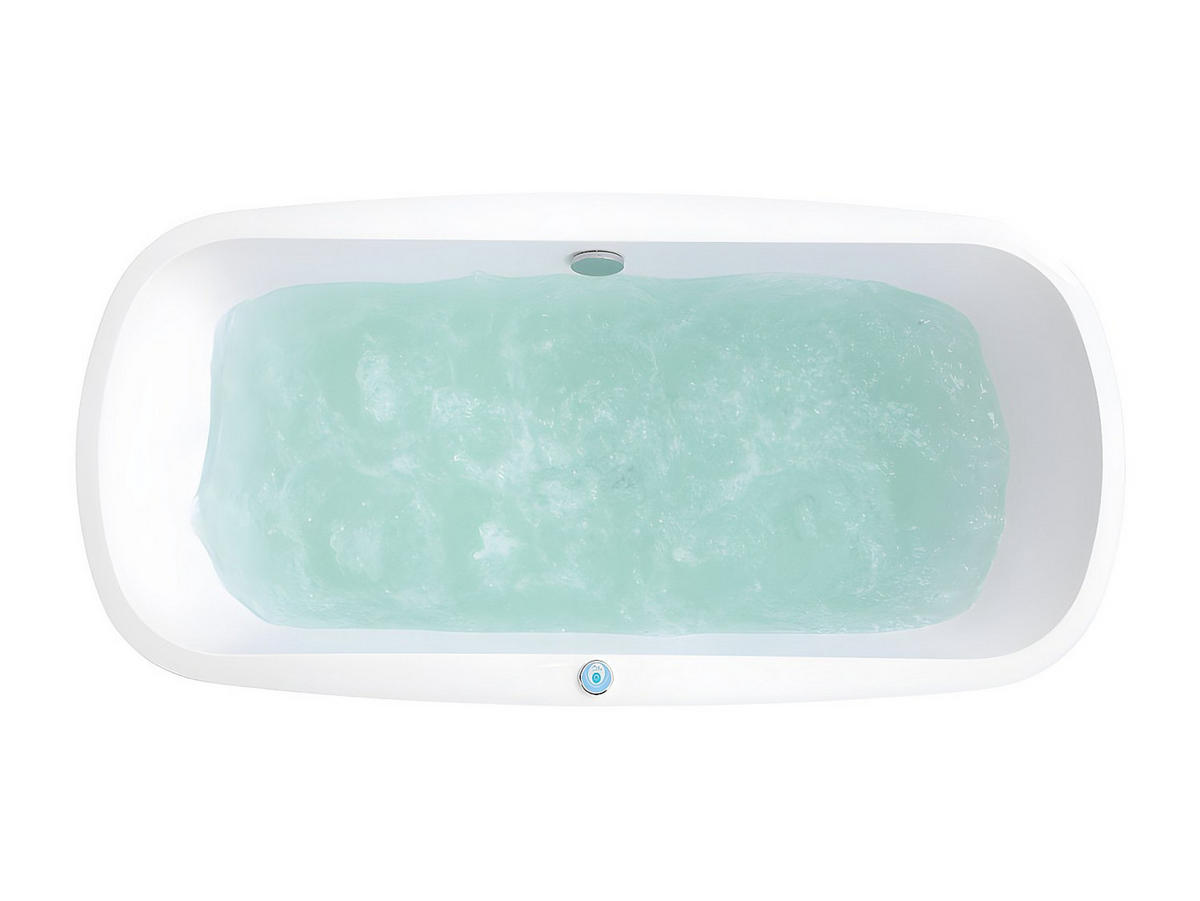 WHIRLPOOLBADEWANNE - 1 Person - Acryl - Schwarz - - Schwarz, Kunststoff (150/56/75cm) - Vente-Unique