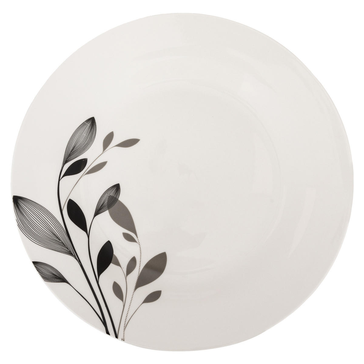 PORZELLANSERVICE für 6 Personen Lila Weiß 26,5/26,5/2,6 cm - Weiß, Keramik (26.5cm) - Secret de Gourmet