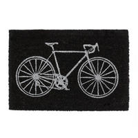 FUSSMATTE - Schwarz, Kunststoff/Textil (60/40cm) - Relaxdays
