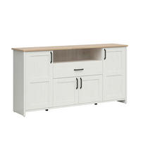 SIDEBOARD Aksel Weiß und Holz - Weiß, Holzwerkstoff (194/99/43cm) - Petits-meubles