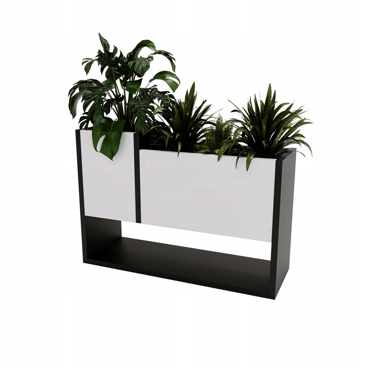 BLUMENKASTEN - Weiß, Holzwerkstoff (23/45/65cm) - RAUMHIRSCH FURNITURE