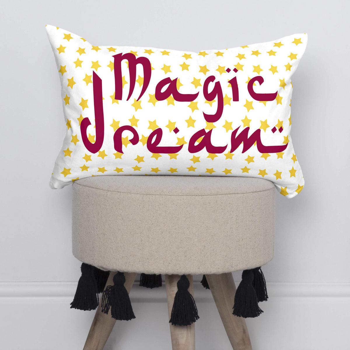 KISSENBEZUG magic rug 50x30 cm mehrfarbig - Multicolor, Textil (50/30cm) - Happy Friday