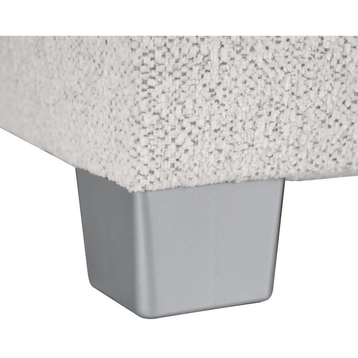 ECKSCHLAFSOFA Teramo beige - Beige/Schwarz, Kunststoff/Textil (235/150cm) - Beautysofa