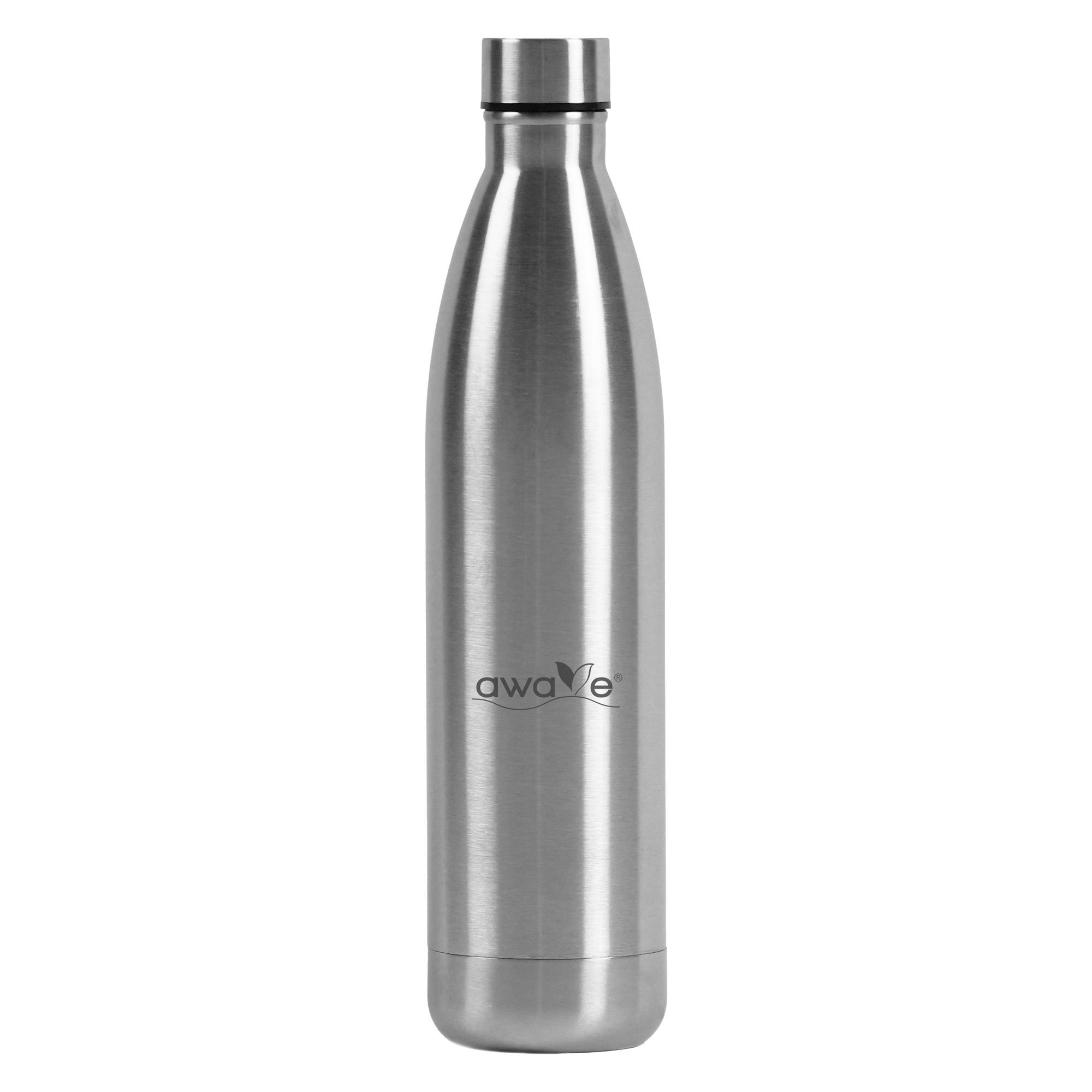 TRINKFLASCHE - Silberfarben, Metall (0.75L) - Stoneline