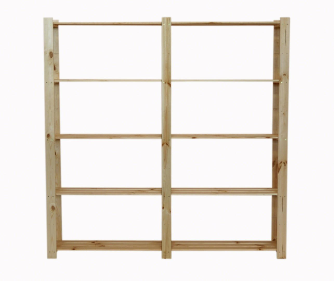 HOLZREGAL PINEPEAK 170x170x28cm 5 Fachboden 1,2cm dickes Kiefernholz Natur - Naturfarben, Holz (170/170/28cm) - PROREGAL