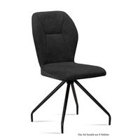 ESSZIMMERSTUHL (8er-Set) Dinnie 51x92x60 Schwarz/Anthrazit - Anthrazit/Schwarz, Kunststoff (60/92/51cm) - 58aufmkessel