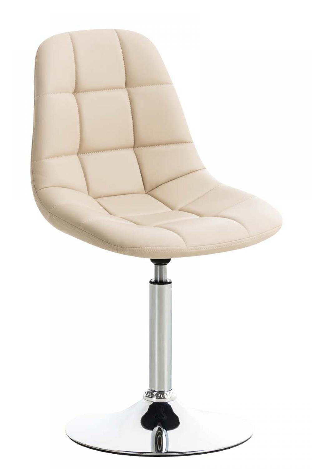DREHSTUHL Lederlook creme - Creme, Textil/Metall (48/84/52cm) - CLP