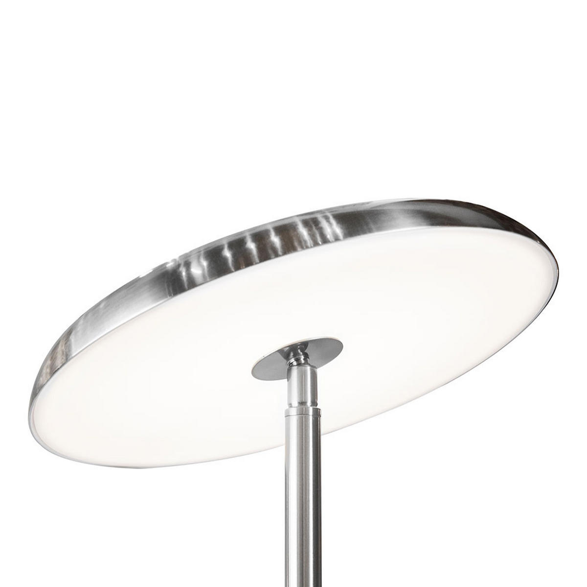 LED STEHLEUCHTE Eros Silber Metall - Silberfarben, Metall (28/28/140cm)