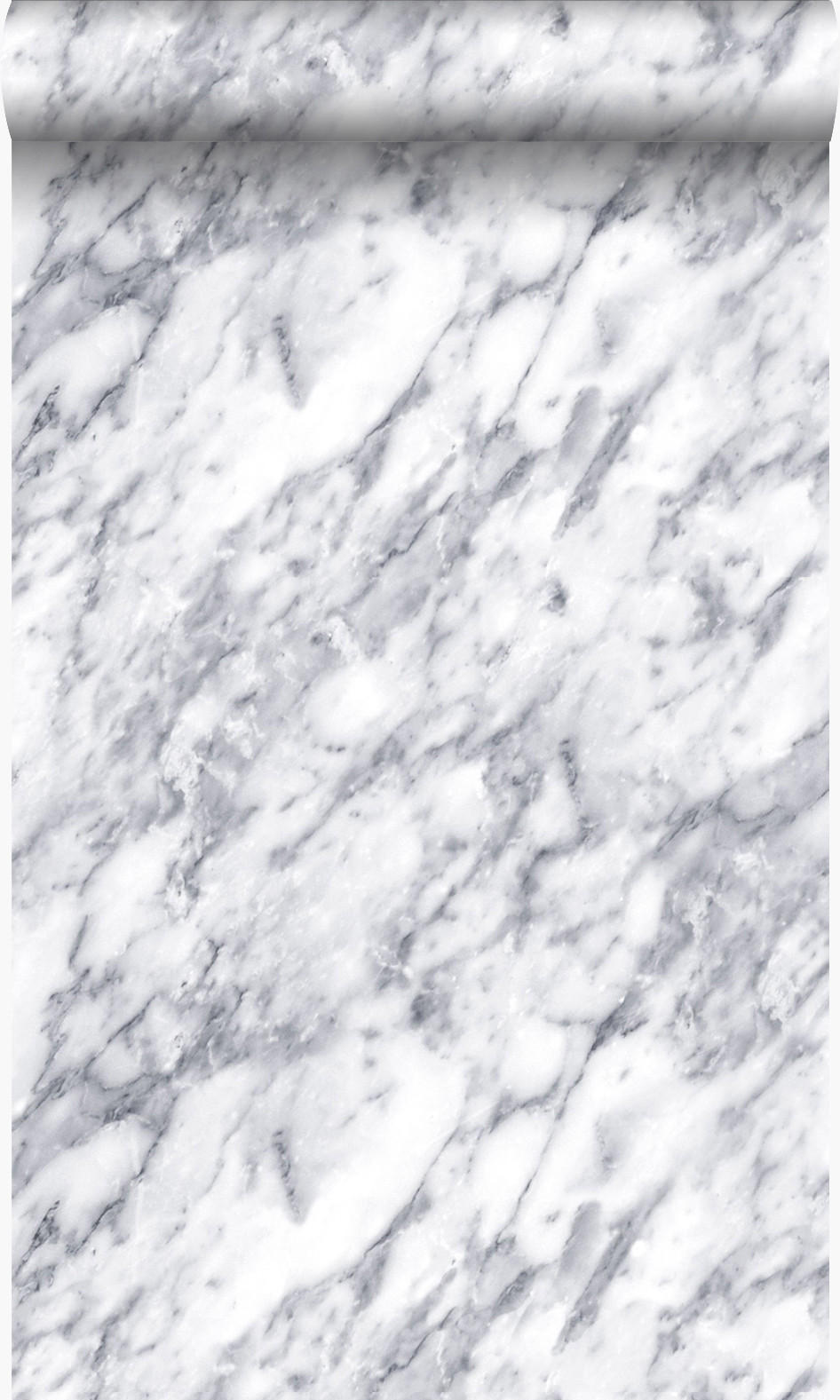TAPETE Marmor-Optik 53 cm x 10.05 m - Weiß, Papier (53/1000cm) - Origin Wallcoverings