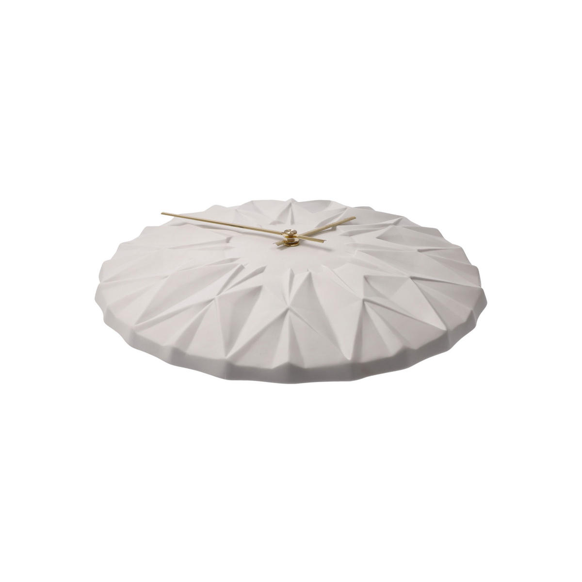 WANDUHR Polygono, Biskuitporzellan Weiß, 30 x 30 cm - Weiß, Keramik (30/5/30cm) - Goebel
