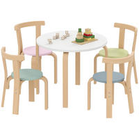 KINDERTISCH-SET 5-teiliges DE-10493 1 Tisch und 4 Stühle Bunt - Multicolor, Holzwerkstoff (60/50/60cm) - ComfortXL