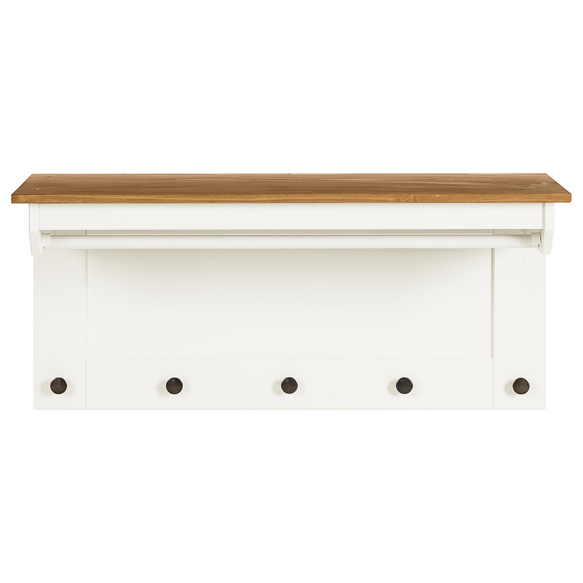 WANDGARDEROBE - Kiefer massi - Kieferfarben, Holz (90/42/35cm) - home24