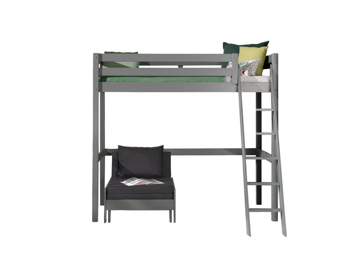 HOCHBETT Karolina 209x190x165 aus Massivholz in grau - Grau, Holz (90/200cm) - 58aufmkessel