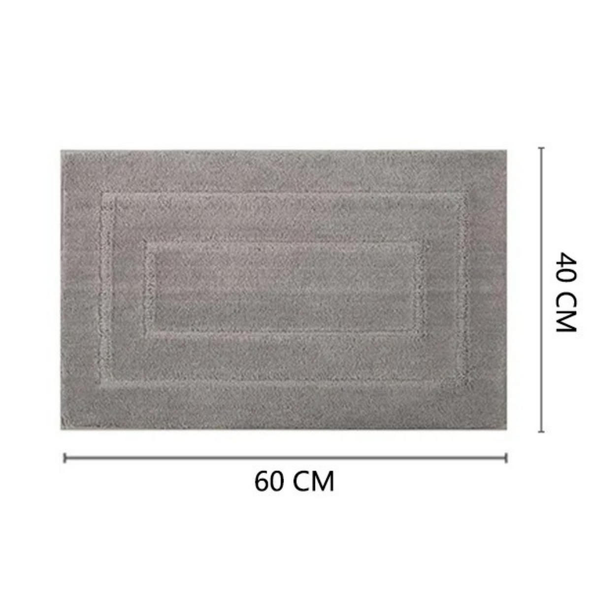 BADEMATTE Beige Mikrofaser 40/60 cm Rutschfest Saugfähig Waschbar - Beige, Textil (40/60cm)