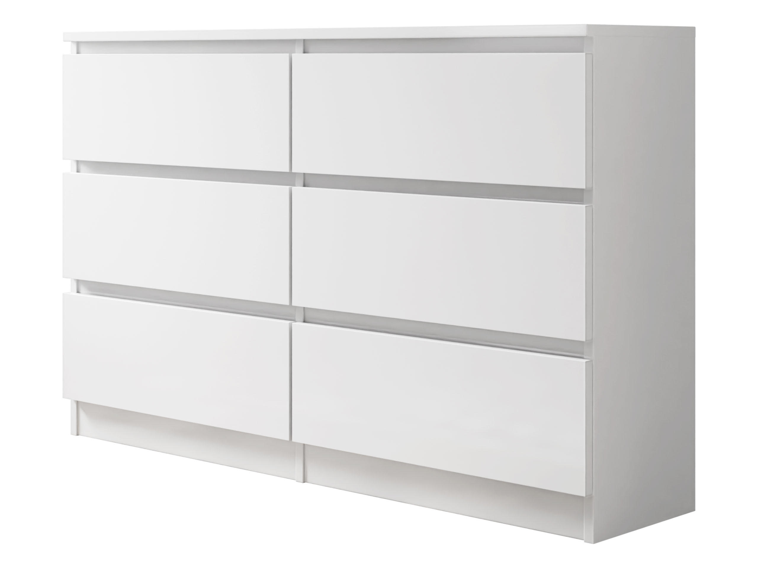 Mirjan24 Kommode Weiß 120x77x30 cm