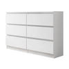KOMMODE Malwa M6 120 - Weiß, Holzwerkstoff (120/77/30cm) - MIRJAN24