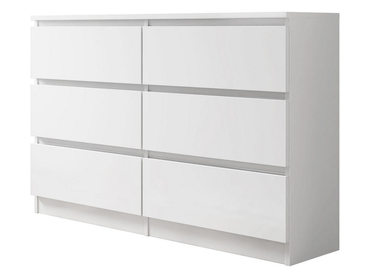 KOMMODE Malwa M6 120 - Weiß, Holzwerkstoff (120/77/30cm) - MIRJAN24