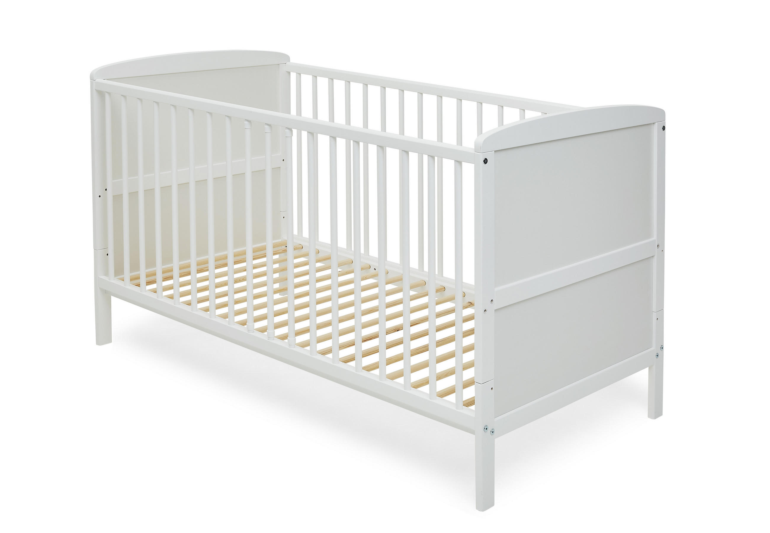 BABYBETT 70x140 cm in weiss - Weiß, Holz (70/140cm) - Kids Collective