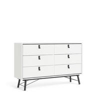 KOMMODE Rye Weiß 150/40/95 cm - Weiß, Holzwerkstoff/Metall (150/95/40cm) - ebuy24