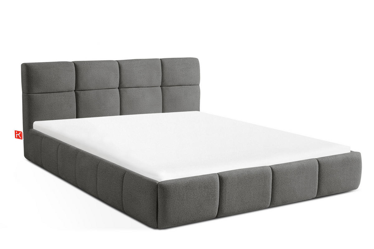 POLSTERBETT ALTOS, dunkelgrau - Dunkelgrau, Holz/Holzwerkstoff (140/200cm) - KONSIMO®
