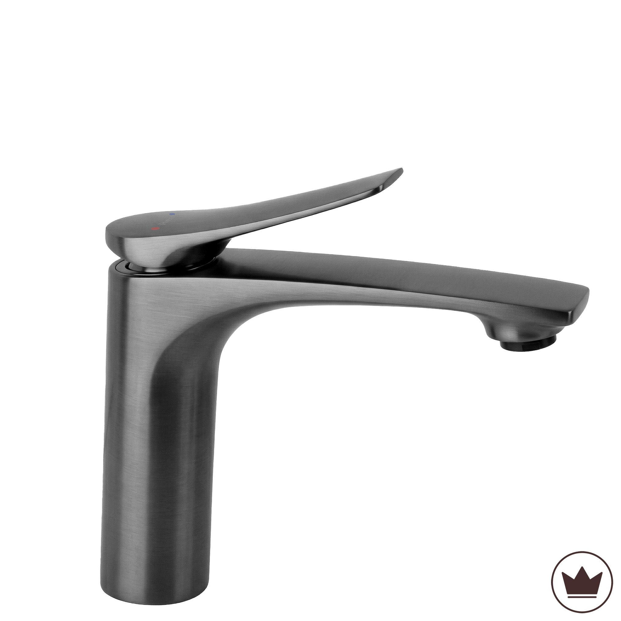 WASCHBECKENARMATUR Premium Rea Vision Titan Low - Titanfarben, Metall (4.2/14/11cm) - REA