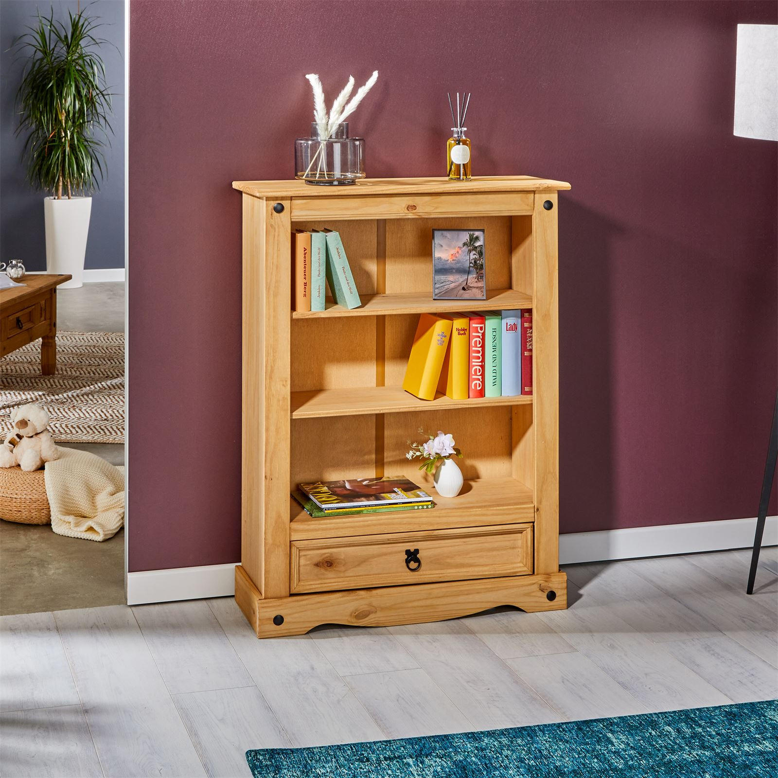 REGAL SALSA - Naturfarben, Holz (81/110/30cm) - CARO-Möbel