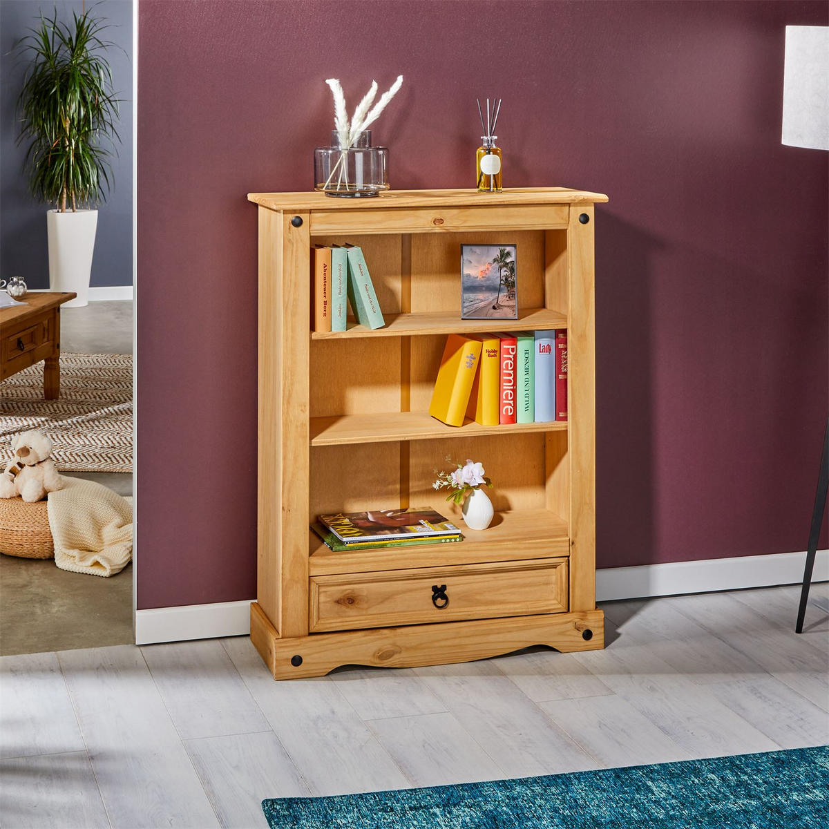 REGAL SALSA - Naturfarben, Holz (81/110/30cm) - CARO-Möbel