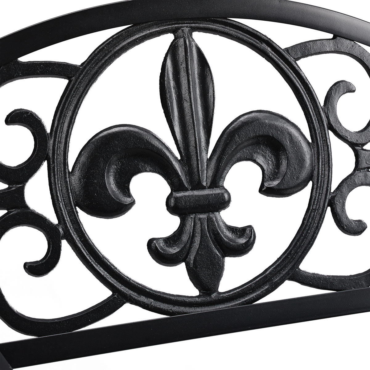 GARTENSTUHL Metall - Schwarz, Metall (60/85.5/56cm) - Relaxdays