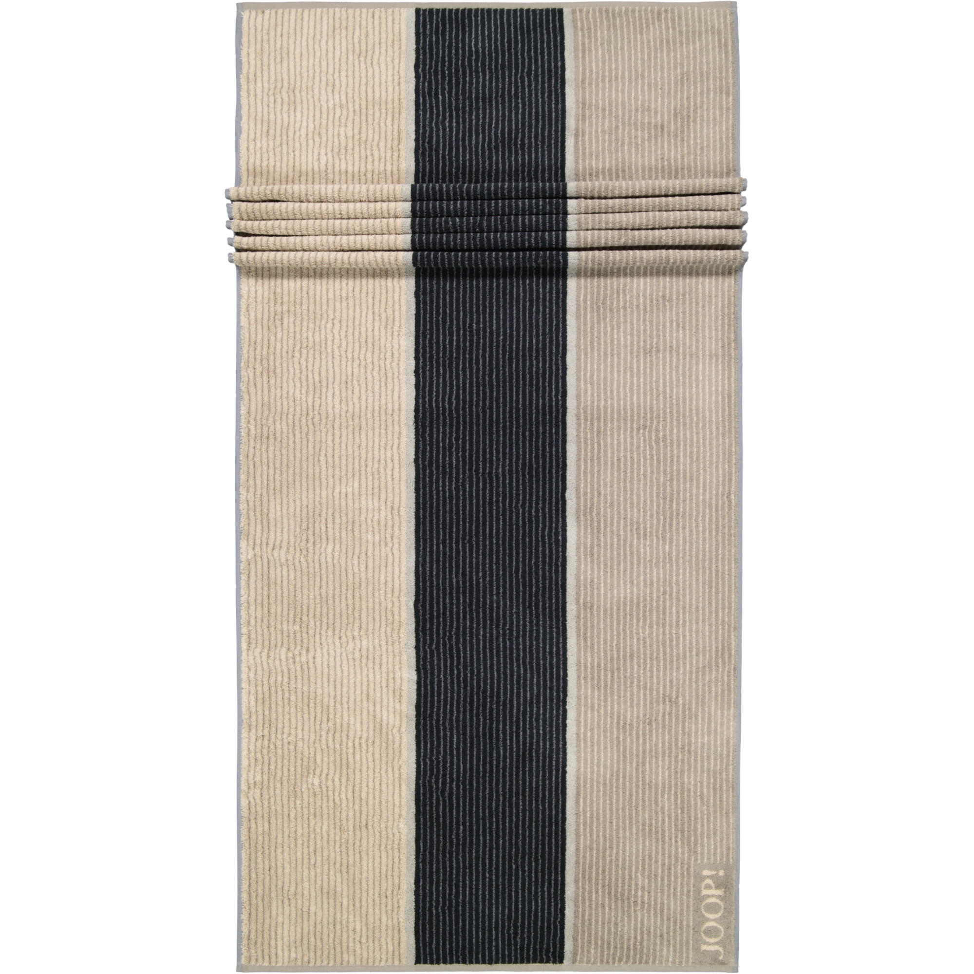 SAUNATUCH SIGNATURE LINES 1658 GRAPHIT - 70 - Grau, Textil (80/200cm) - Joop!