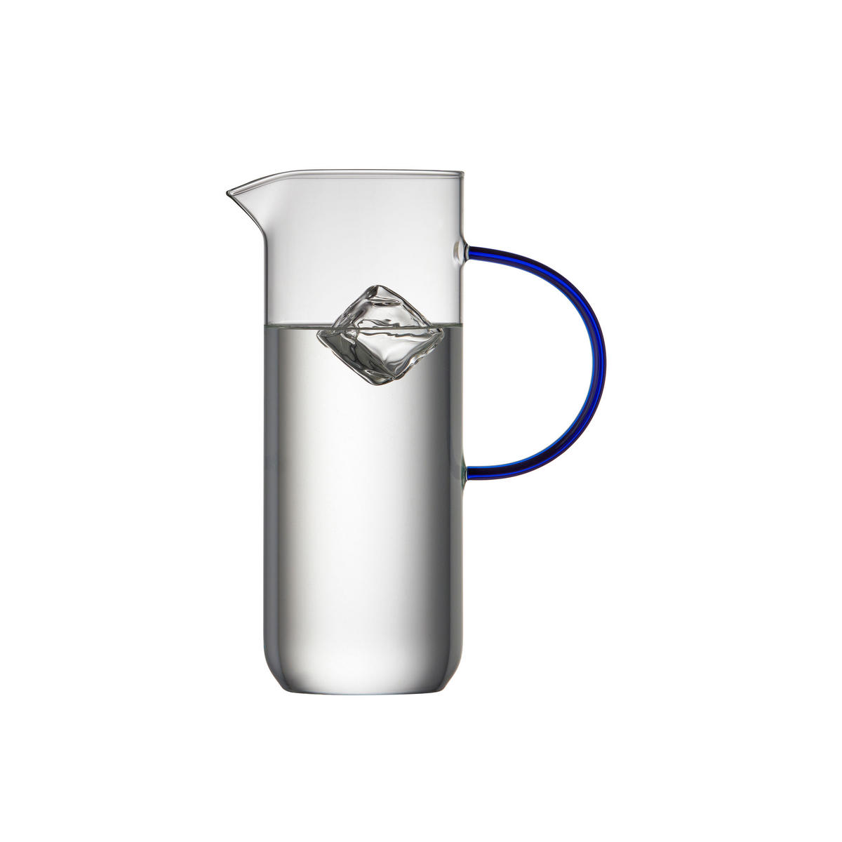 GLASKANNE Torino, Glas, Klar, Blau, 1.1 L - Blau, Glas (1.1L) - Lyngby Glas