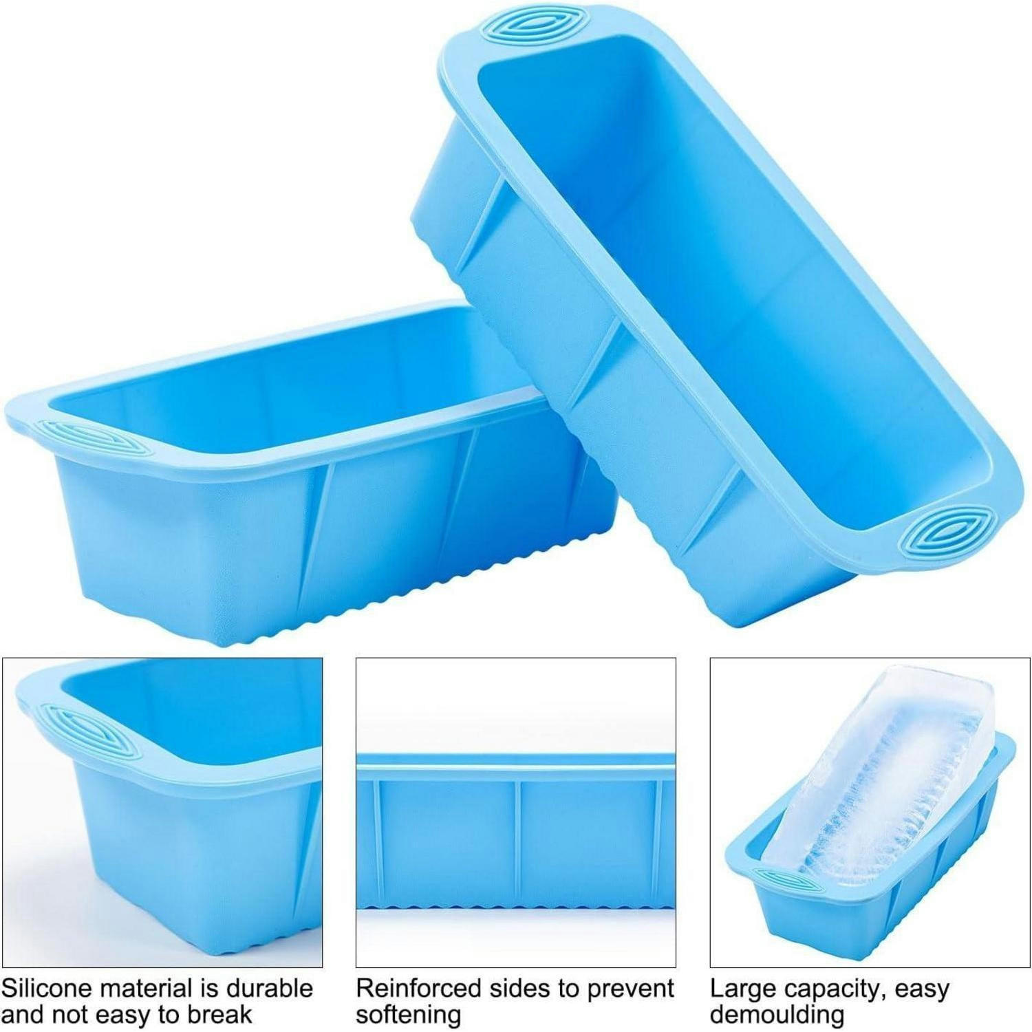 EISWÜRFELFORM 4-teiliges Set Silikon Blau - Blau, Kunststoff (12.5/7.5/25.5cm)