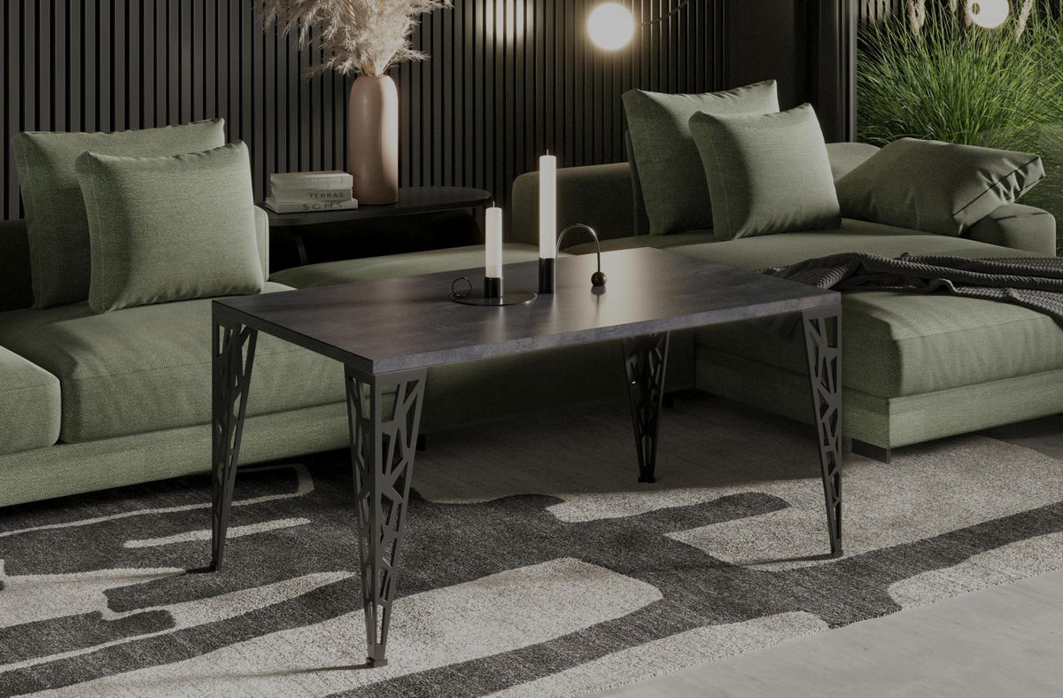 COUCHTISCH Monza - Graphitfarben, Holzwerkstoff (100/60/51cm) - Endo-Moebel