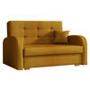 SCHLAFSOFA Viva Gold II - Dunkelgelb/Braun, Holz/Textil (133/85/98cm) - MIRJAN24