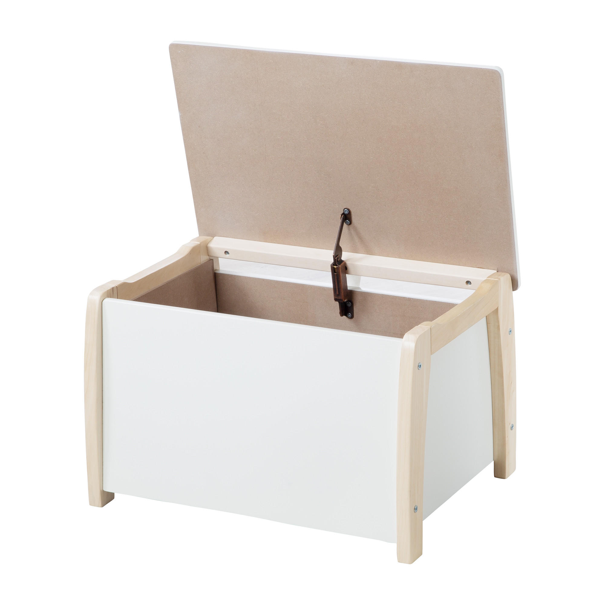 SPIELZEUGTRUHE - Naturfarben/Weiß, Holzwerkstoff (56/35/39.5cm) - Roba