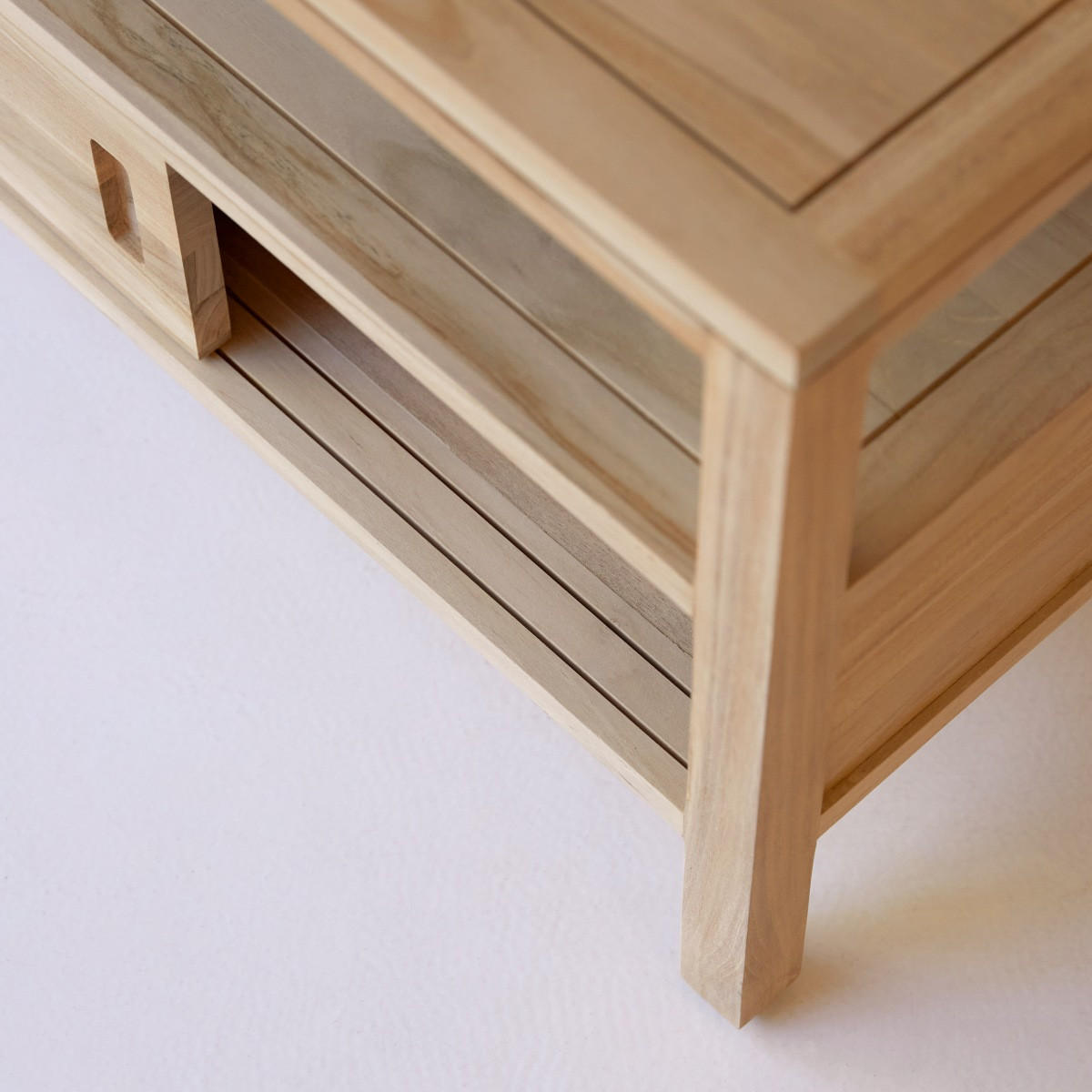 TV-SCHRANK Anton Natur aus Teak - Naturfarben, Holz (100/50/40cm) - Tikamoon