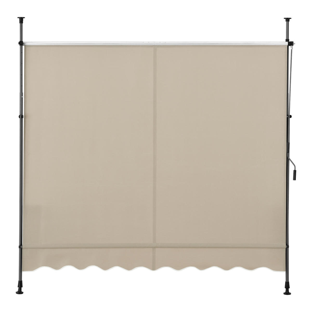 KLEMMMARKISE Stem - Sandfarben, Textil/Metall (200/309/120cm) - pro.tec