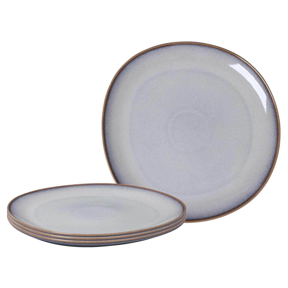 SERVIERPLATTEN Lave Beige ø 32 cm 4er Set - Beige, Keramik (31.8/2.8/31.8cm) - like.Villeroy & Boch