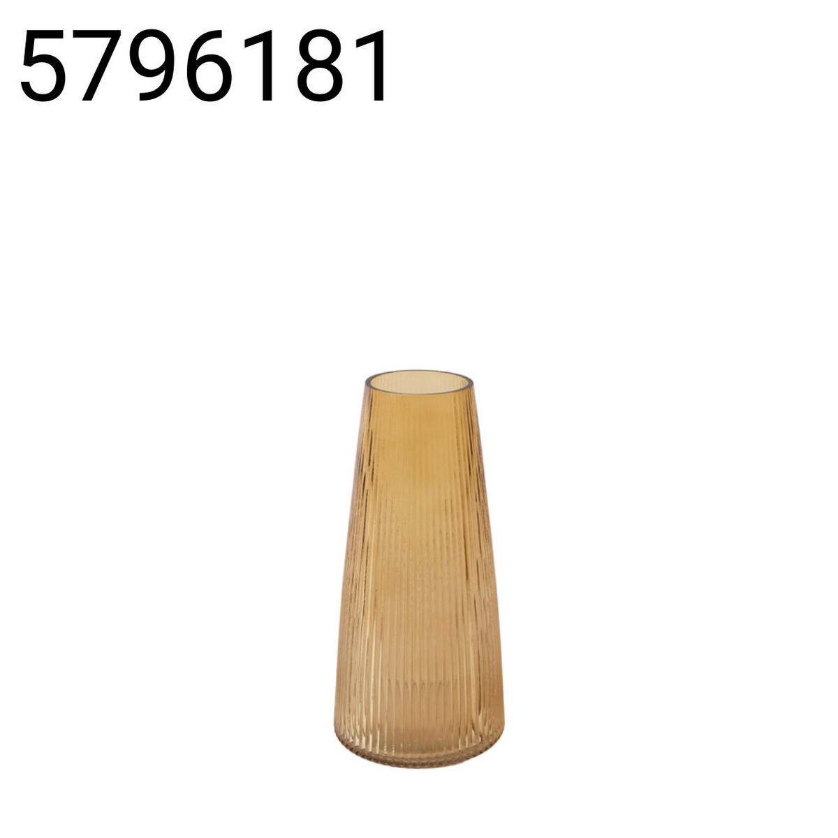 VASE Farenzo - Orange - 15/15/29.5 cm - Orange, Glas (29.5cm) - Light & Living