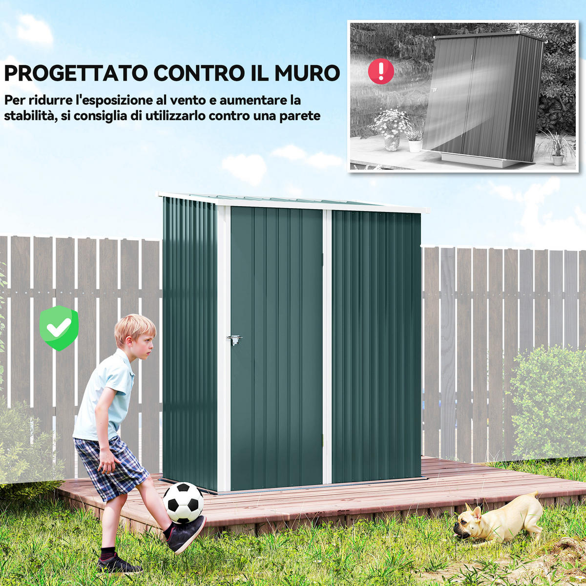 GARTENHAUS Grun 1 Stück - Grün, Kunststoff/Metall (94.5/196/161.5cm) - GiPP