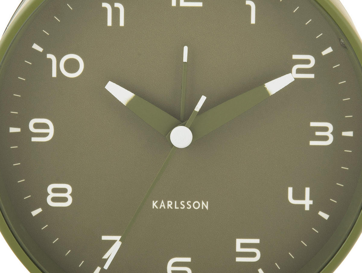 WECKER Orgullo 5/11/12 cm - Grün, Metall (11/12/5cm) - Karlsson