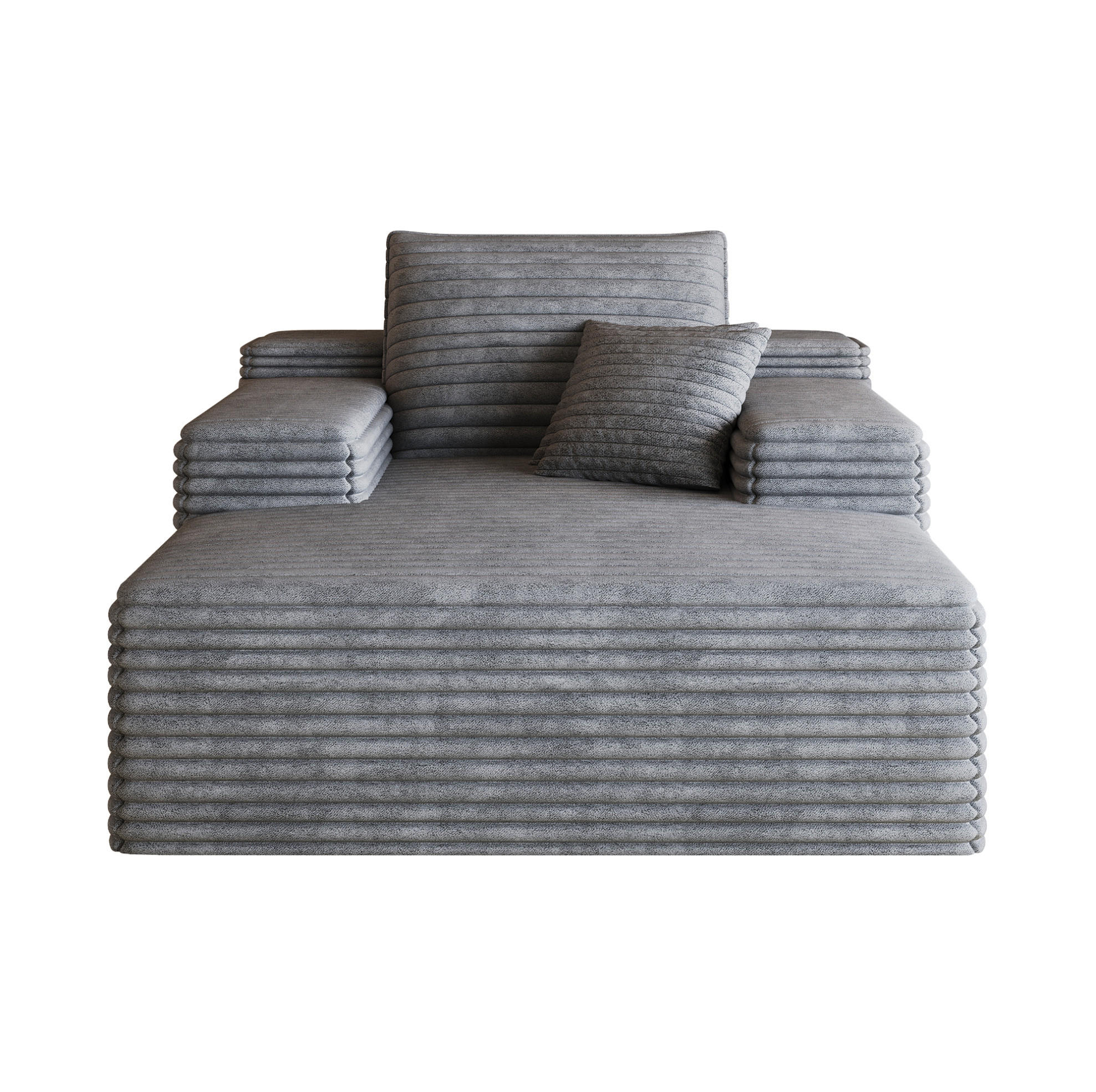 Flora Grace Sofa Dunkelgrau 159x60x115 cm