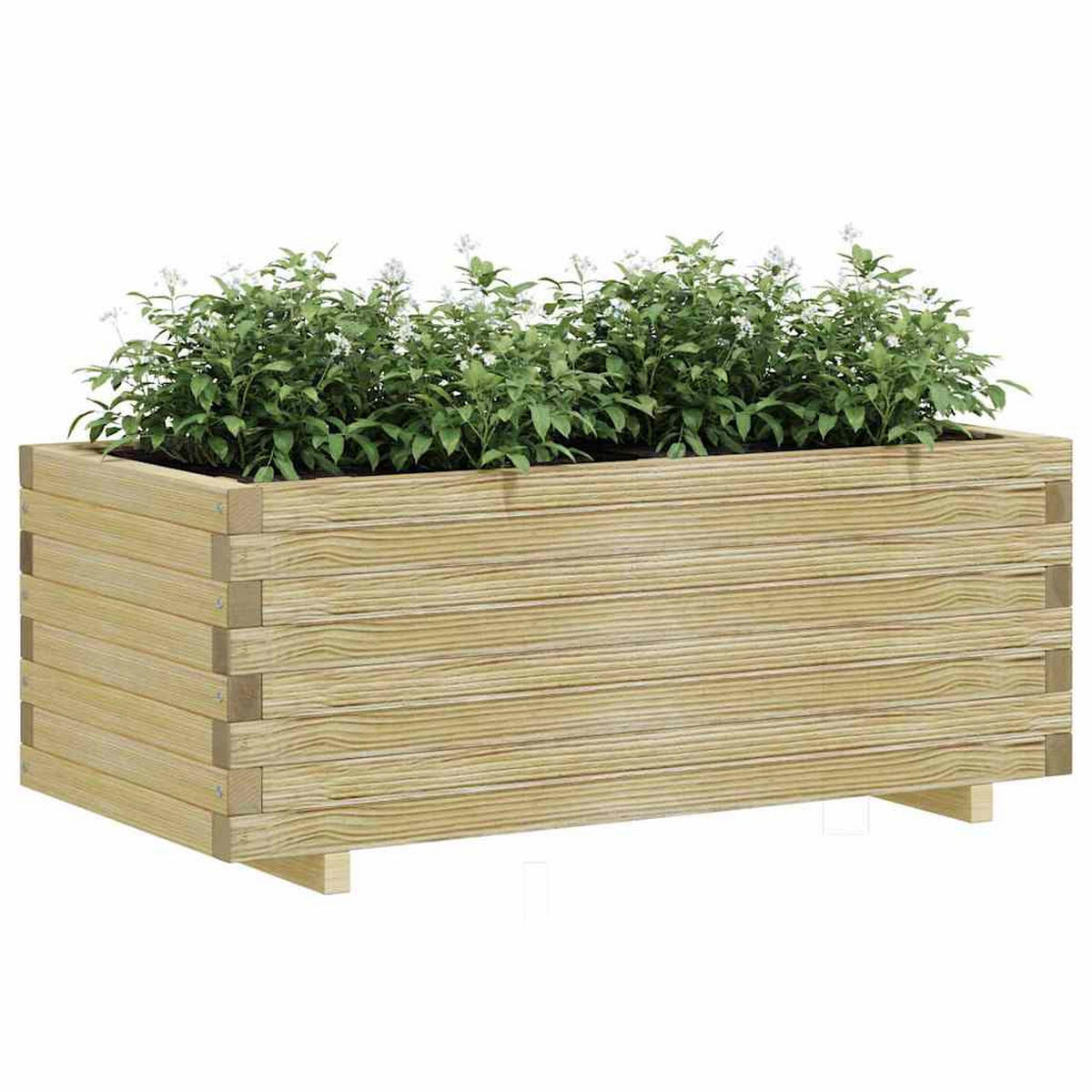 HOCHBEET 100x50x40 cm Holz Rechteckig - Braun, Holz (100/40/50cm)