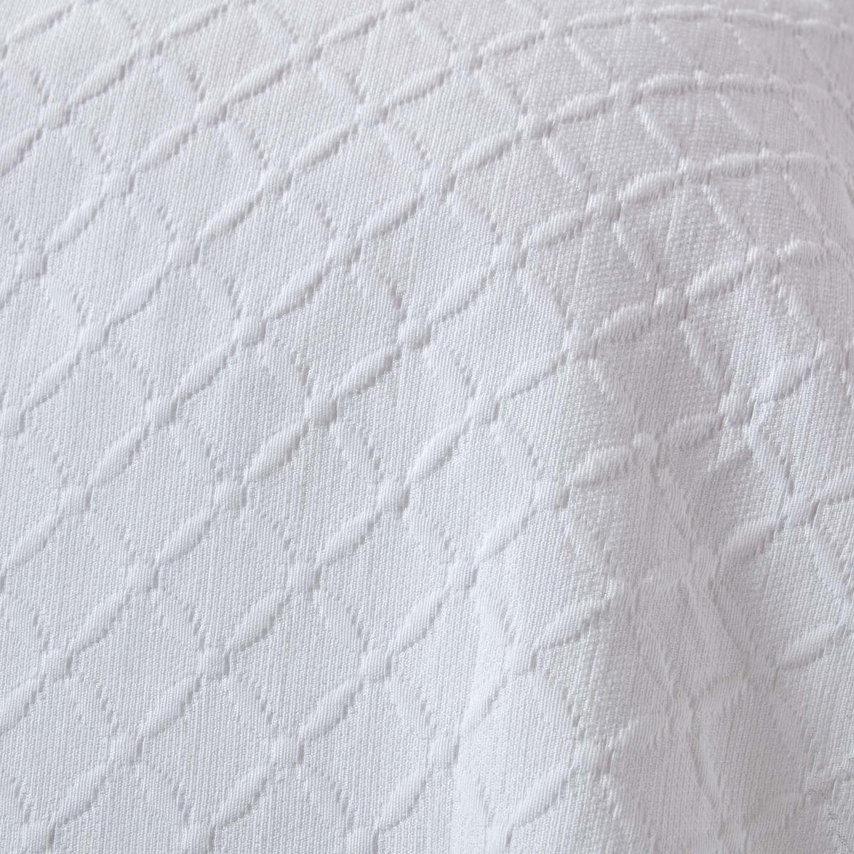 TAGESDECKE Matelassé 260/260 cm, Rautenmuster - Weiß, Textil (260/260cm) - Homescapes